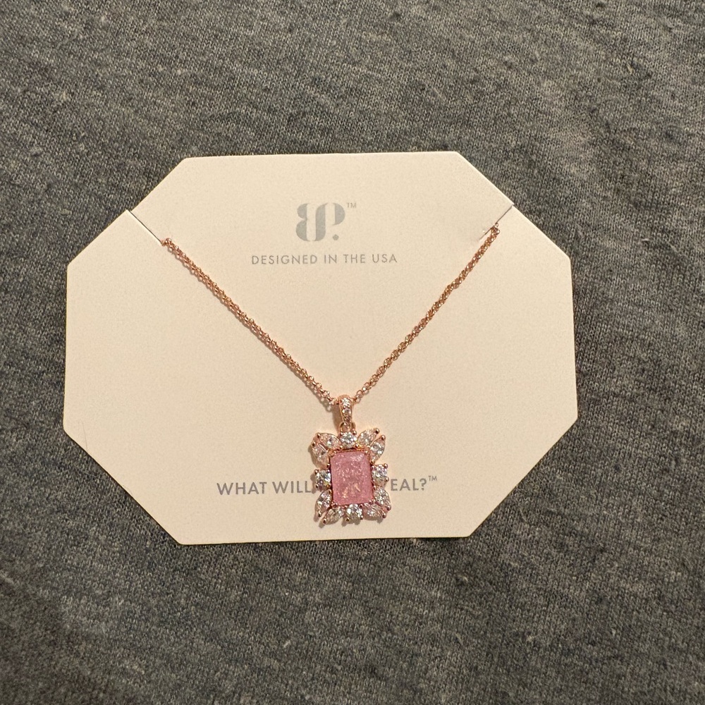 Radiant Pink Sapphire Necklace with Intricate Detailing